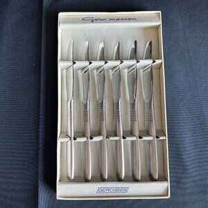 MCM VINTAGE GERO MESSEN ROESTVRIU Bread & Butter Knife Set of 6 in each box